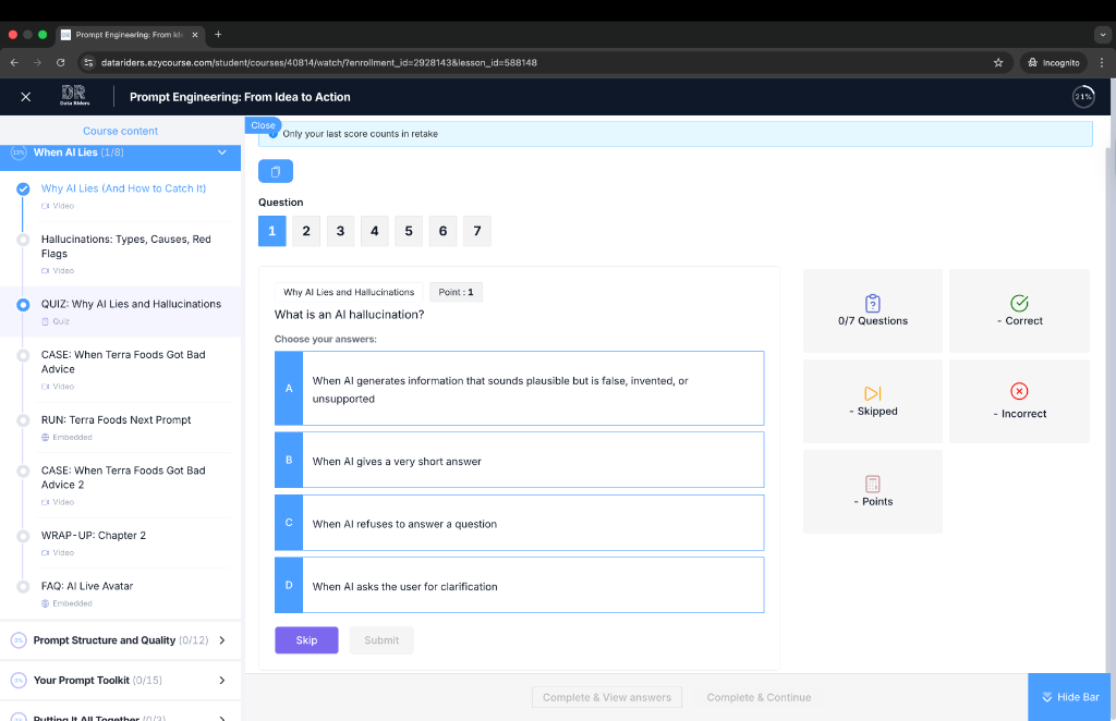 Interactive Quiz — Test Your Knowledge